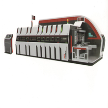 Vacuum Transfer 5 colors print die cut machine with slotter attachment machine